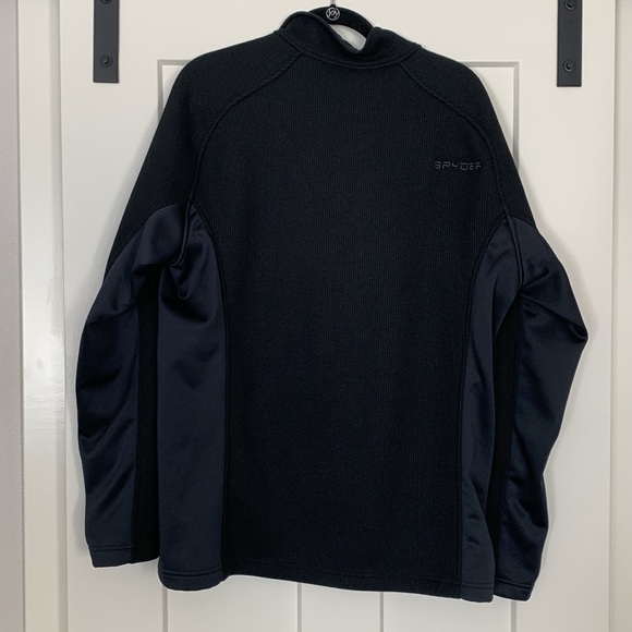 Spyder Men's Gait Half zip jacket, Black, NWOT - Picture 3 of 3